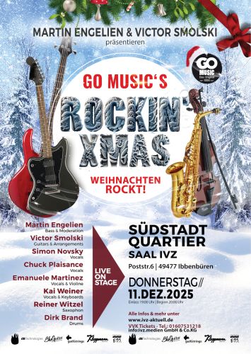 Tickets für GO MUSIC ROCKIN' X-MAS SHOW am 11.12.2025 - Karten kaufen